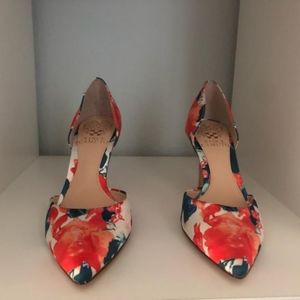 Vince Camuto floral heels